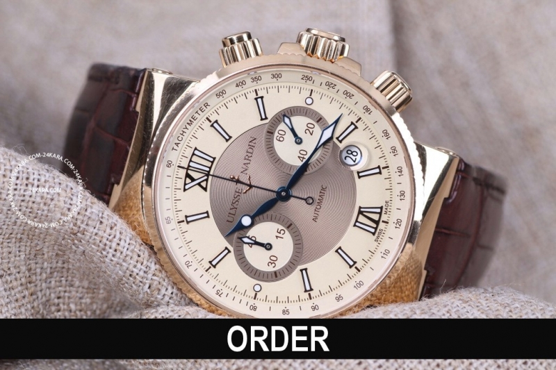 Đồng hồ Ulysse Nardin Maxi Marine Chronograph Rose Gold 356-66/354 (lướt)