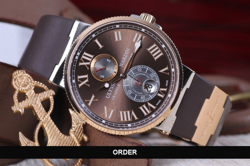 Đồng hồ Ulysse Nardin Maxi Marine Chronometer 43 mm Steel & Rose Gold Brown 265-67-3/45 (lướt)
