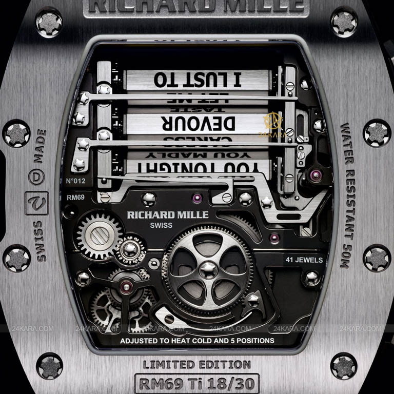 ng h Richard Mille Manual Winding Tourbillon Erotic RM 69