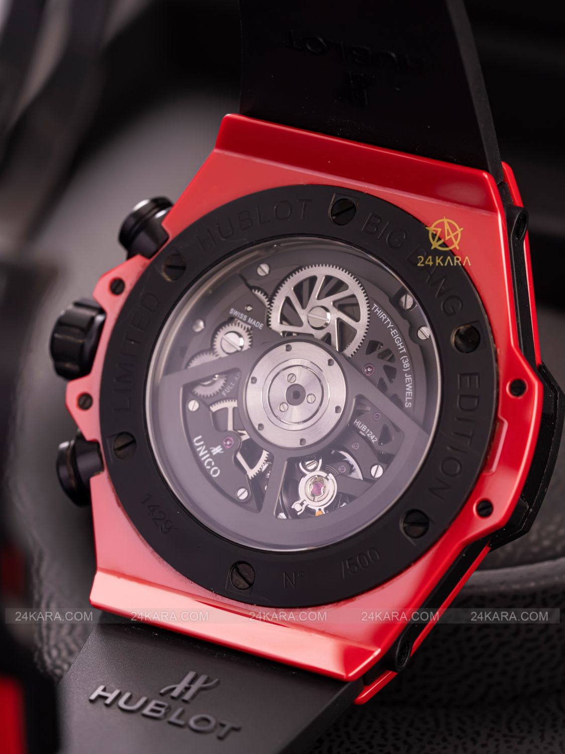 Đồng hồ Hublot Big Bang Unico Red Magic 411.CF.8513.RX Gốm Đỏ Chronograph Flyback bản giới hạn 500pc - lướt