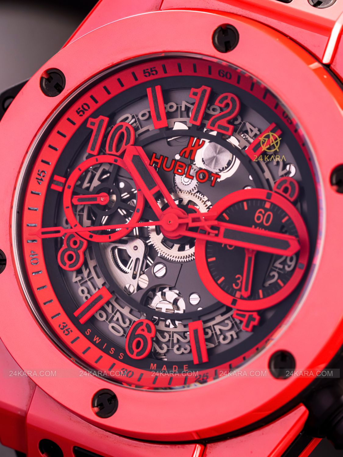 Đồng hồ Hublot Big Bang Unico Red Magic 411.CF.8513.RX Gốm Đỏ Chronograph Flyback bản giới hạn 500pc - lướt