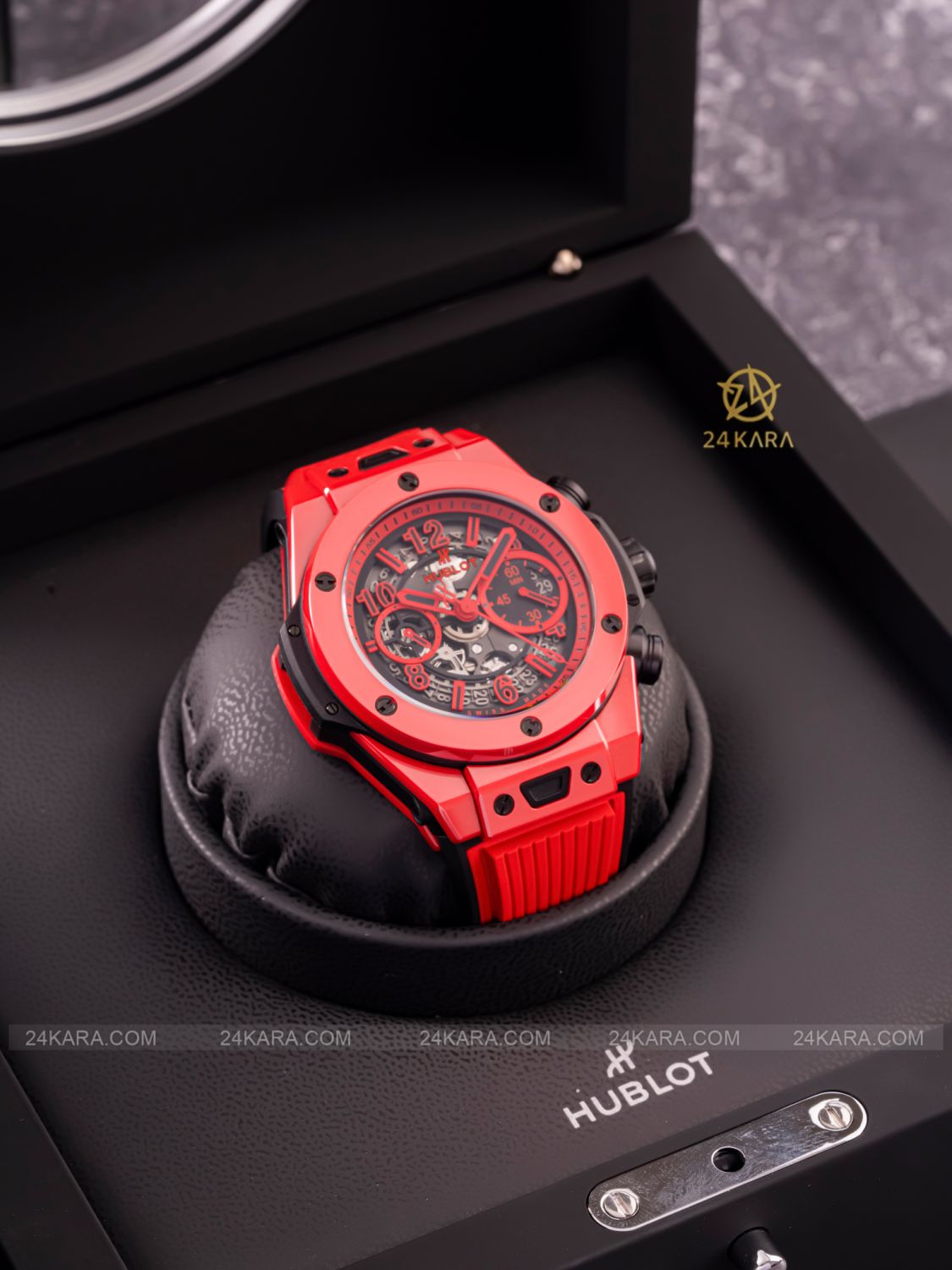 Đồng hồ Hublot Big Bang Unico Red Magic 411.CF.8513.RX Gốm Đỏ Chronograph Flyback bản giới hạn 500pc - lướt