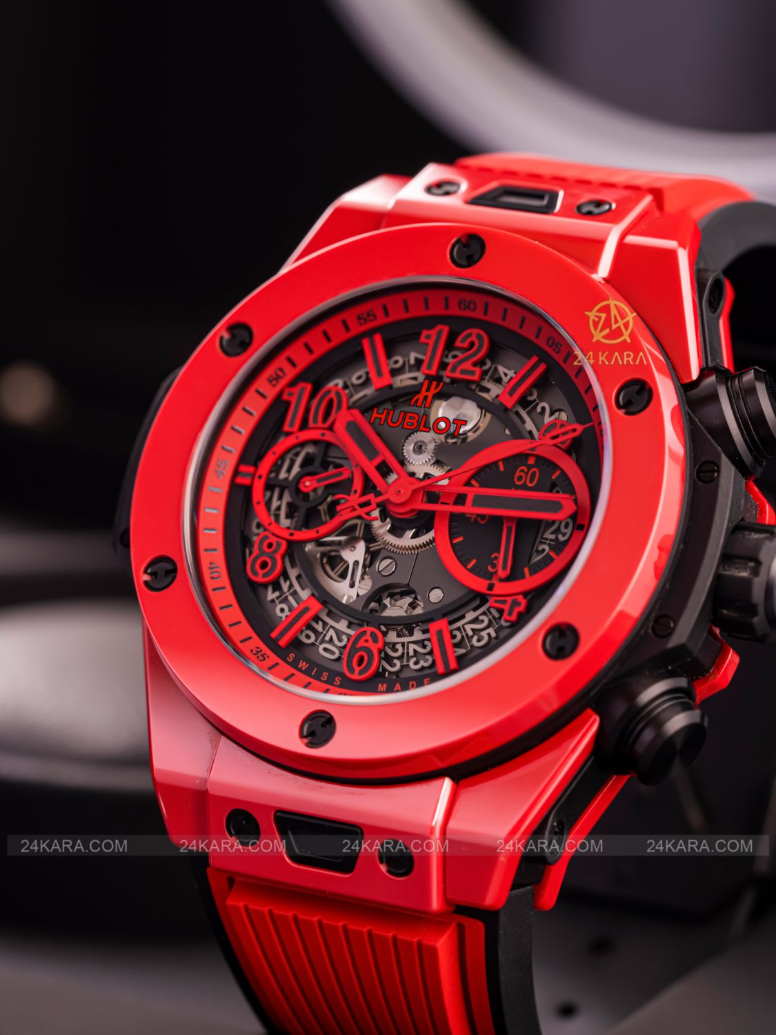 Đồng hồ Hublot Big Bang Unico Red Magic 411.CF.8513.RX Gốm Đỏ Chronograph Flyback bản giới hạn 500pc - lướt