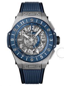 Đồng hồ Hublot Big Bang Unico GMT Titanium Blue Ceramic 471.NL.7112.RX