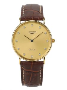 Đồng hồ Longines elegant Kim cương Vàng vàng 18K