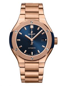 Đồng hồ Hublot Classic Fusion Blue King Gold Bracelet 585.OX.7180.OX