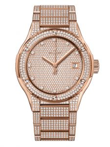 Đồng hồ Hublot Classic Fusion Bracelet King Gold Full Pavé 510.OX.9000.OX.3704