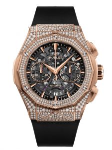 Đồng hồ Hublot Classic Fusion Aerofusion Chronograph Orlinski King Gold Pavé 525.OX.0180.RX.1704.ORL19