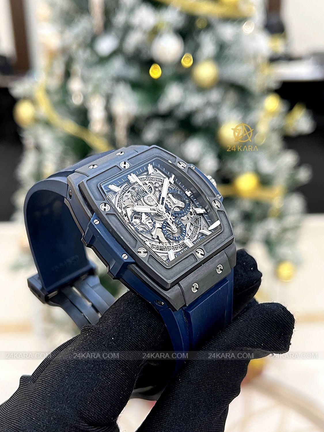 Đồng hồ Hublot Spirit of Big Bang Ceramic Blue 641.CI.7170.LR - Lướt