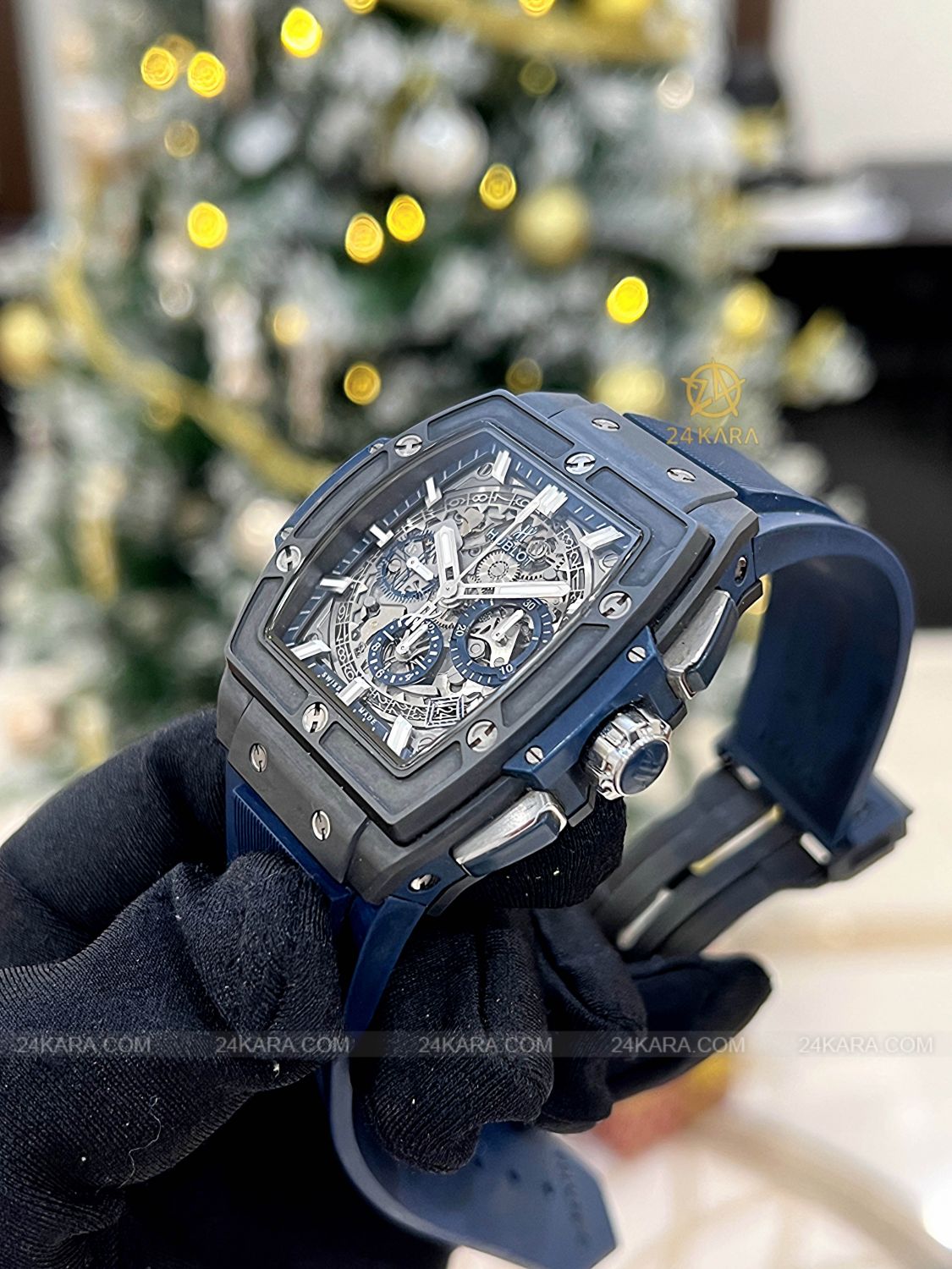 Đồng hồ Hublot Spirit of Big Bang Ceramic Blue 641.CI.7170.LR - Lướt