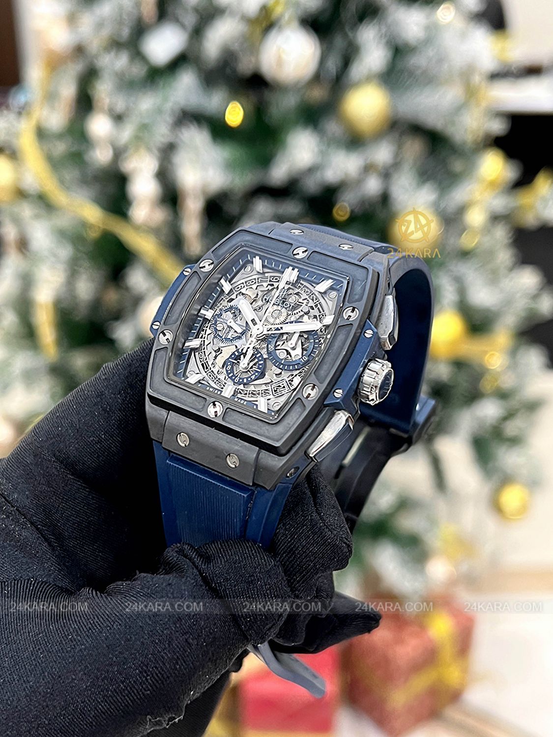 Đồng hồ Hublot Spirit of Big Bang Ceramic Blue 641.CI.7170.LR - Lướt