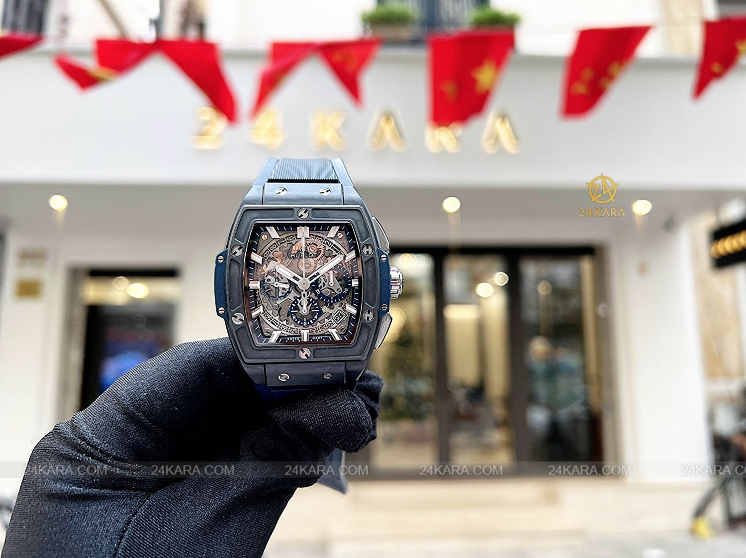 Đồng hồ Hublot Spirit of Big Bang Ceramic Blue 641.CI.7170.LR - Lướt