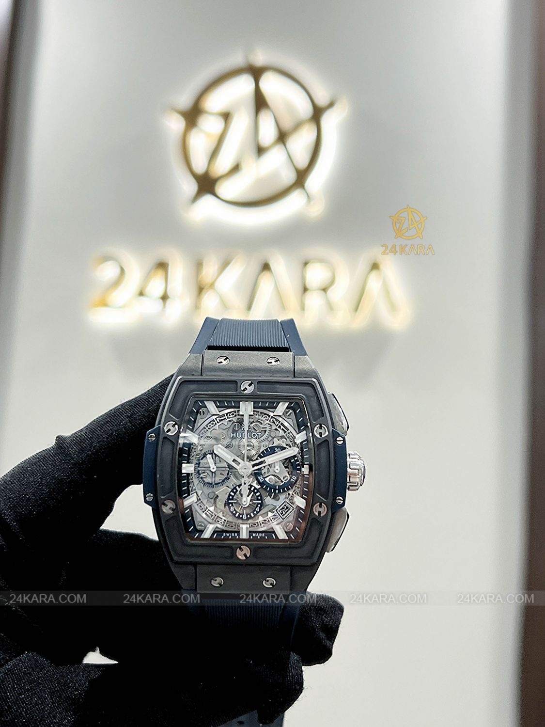 Đồng hồ Hublot Spirit of Big Bang Ceramic Blue 641.CI.7170.LR - Lướt