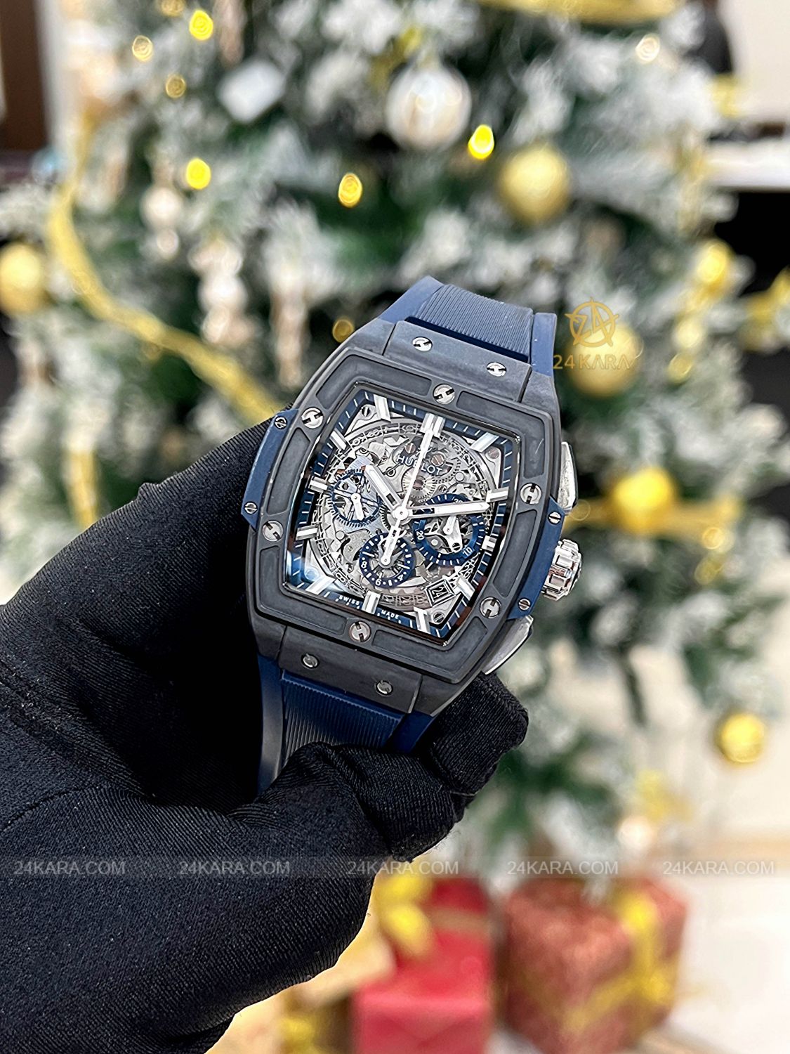 Đồng hồ Hublot Spirit of Big Bang Ceramic Blue 641.CI.7170.LR - Lướt