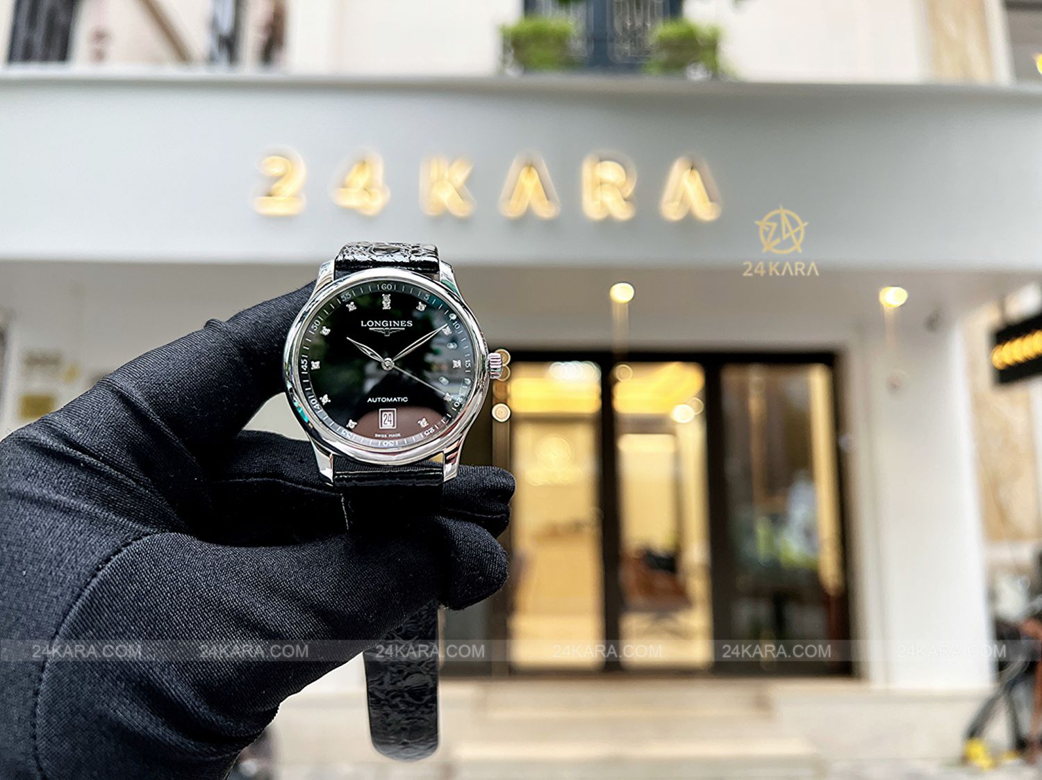 Đồng Hồ Longines Master Collection L2.628.4.57.6 L26284576 Dây Da Nạm Kim Cương - Lướt