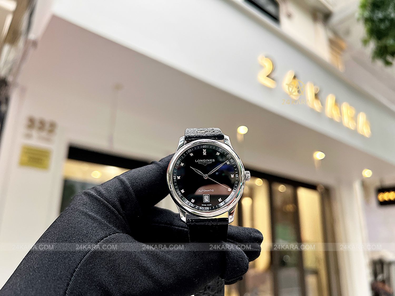 Đồng Hồ Longines Master Collection L2.628.4.57.6 L26284576 Dây Da Nạm Kim Cương - Lướt