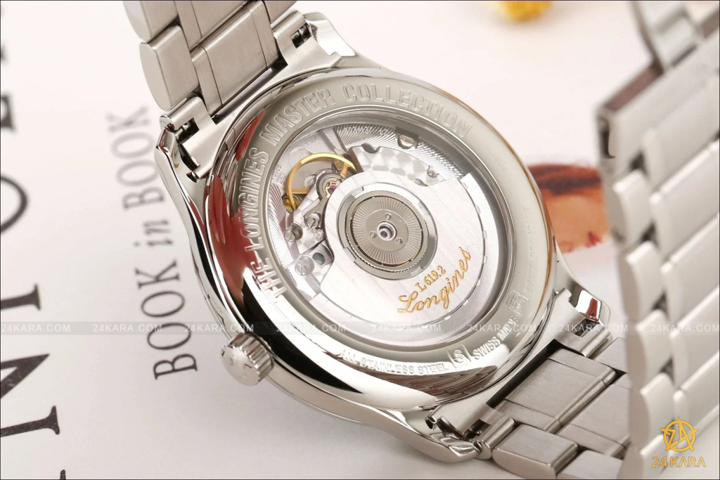 Đồng Hồ Longines Master Collection L2.628.4.57.6 L26284576 Dây Da Nạm Kim Cương - Lướt