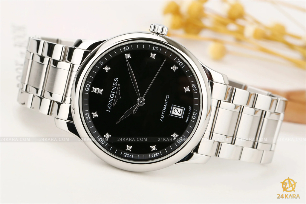 Đồng Hồ Longines Master Collection L2.628.4.57.6 L26284576 Dây Da Nạm Kim Cương - Lướt