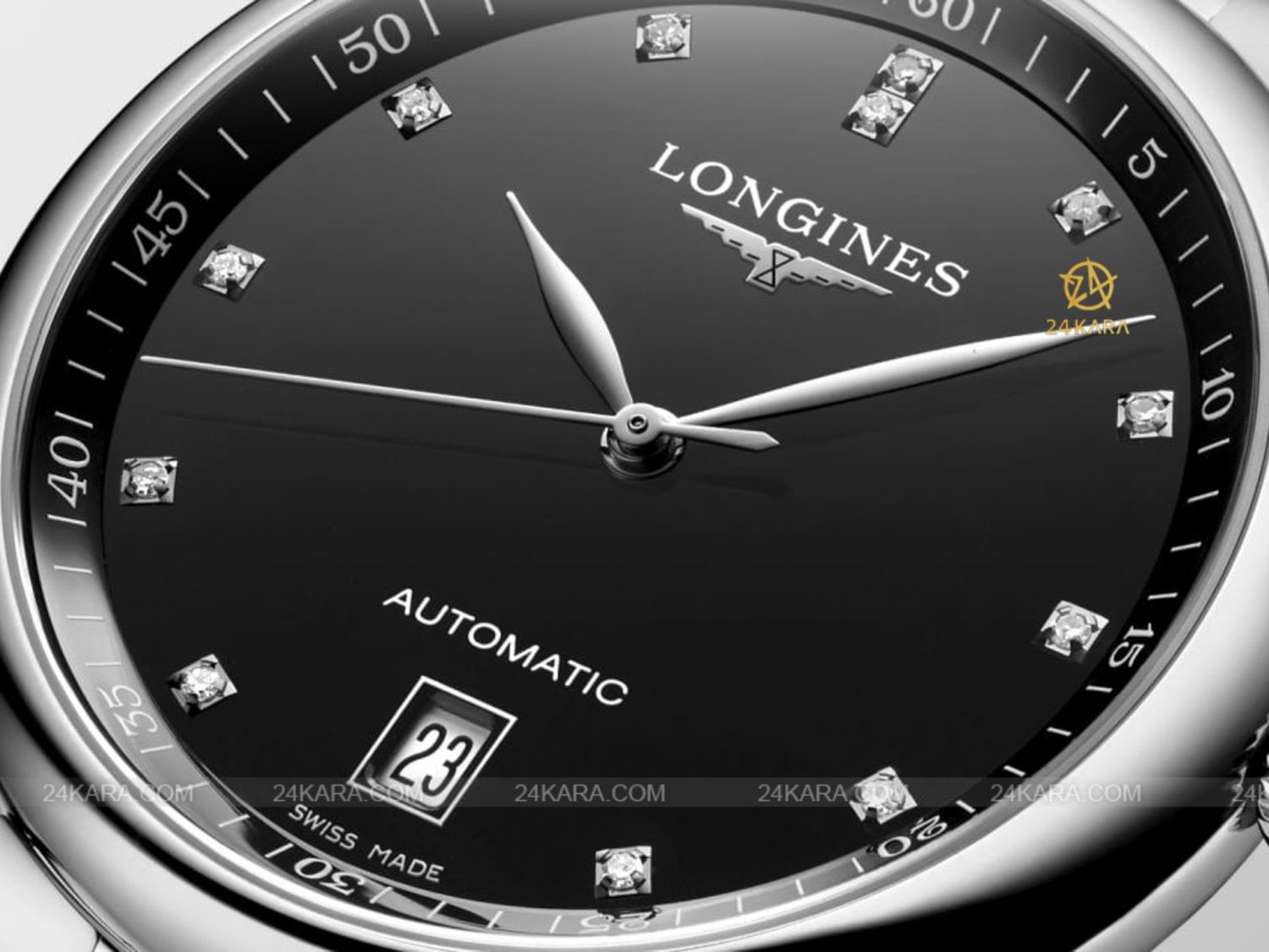 Đồng Hồ Longines Master Collection L2.628.4.57.6 L26284576 Dây Da Nạm Kim Cương - Lướt