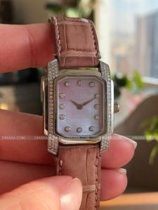 Đồng hồ Glashütte Original Karree Lady Stahl Brillant Uhr Ref. 21.01.13.98.04 2101.13.98.04. 2101139804