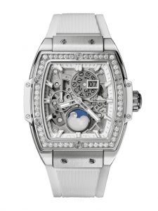 Đồng hồ Hublot Spirit of Big Bang Moonphase Titanium White Diamonds 647.NE.2070.RW.1204