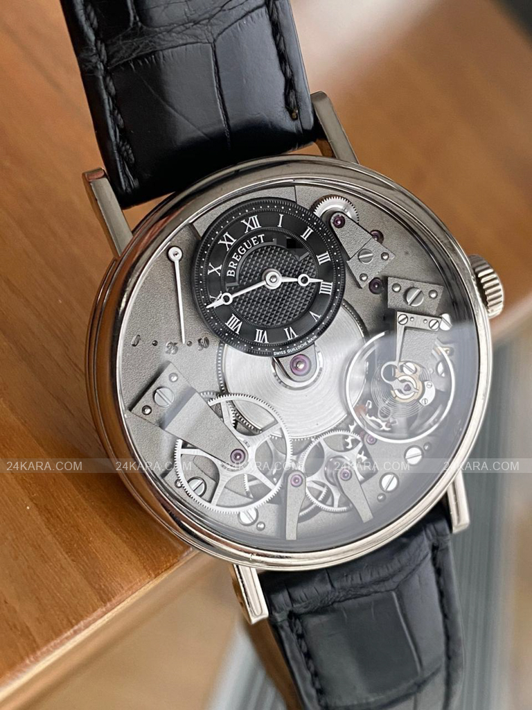 ng h Breguet 7027BB G9 9V6 Tradition Black Skeleton Dial WG