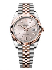 Đồng hồ Rolex Datejust 41 M126331-0010 126331-0010 mặt số sundust vàng hồng dây jubilee - Lướt