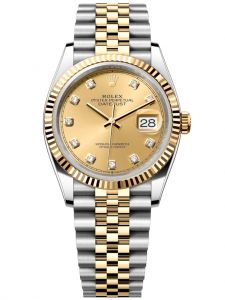 Đồng hồ Rolex Datejust 36 M126233-0017 126233-0017 Thép Oystersteel và Vàng Kim 18ct Mặt champagne - Lướt
