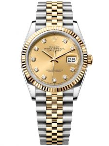 Đồng hồ Rolex Datejust M126233-0017 126233-0017 Oystersteel và vàng vàng, mặt số champagne kim cương