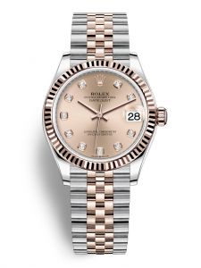 Đồng hồ Rolex Datejust M278271-0024 278271-0024 Oystersteel và vàng Everose, mặt số hoa hồng kim cương