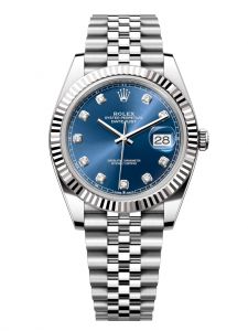 Đồng hồ Rolex Datejust M126334-0016 126334-0016 Oystersteel và vàng trắng, mặt số xanh sáng kim cương