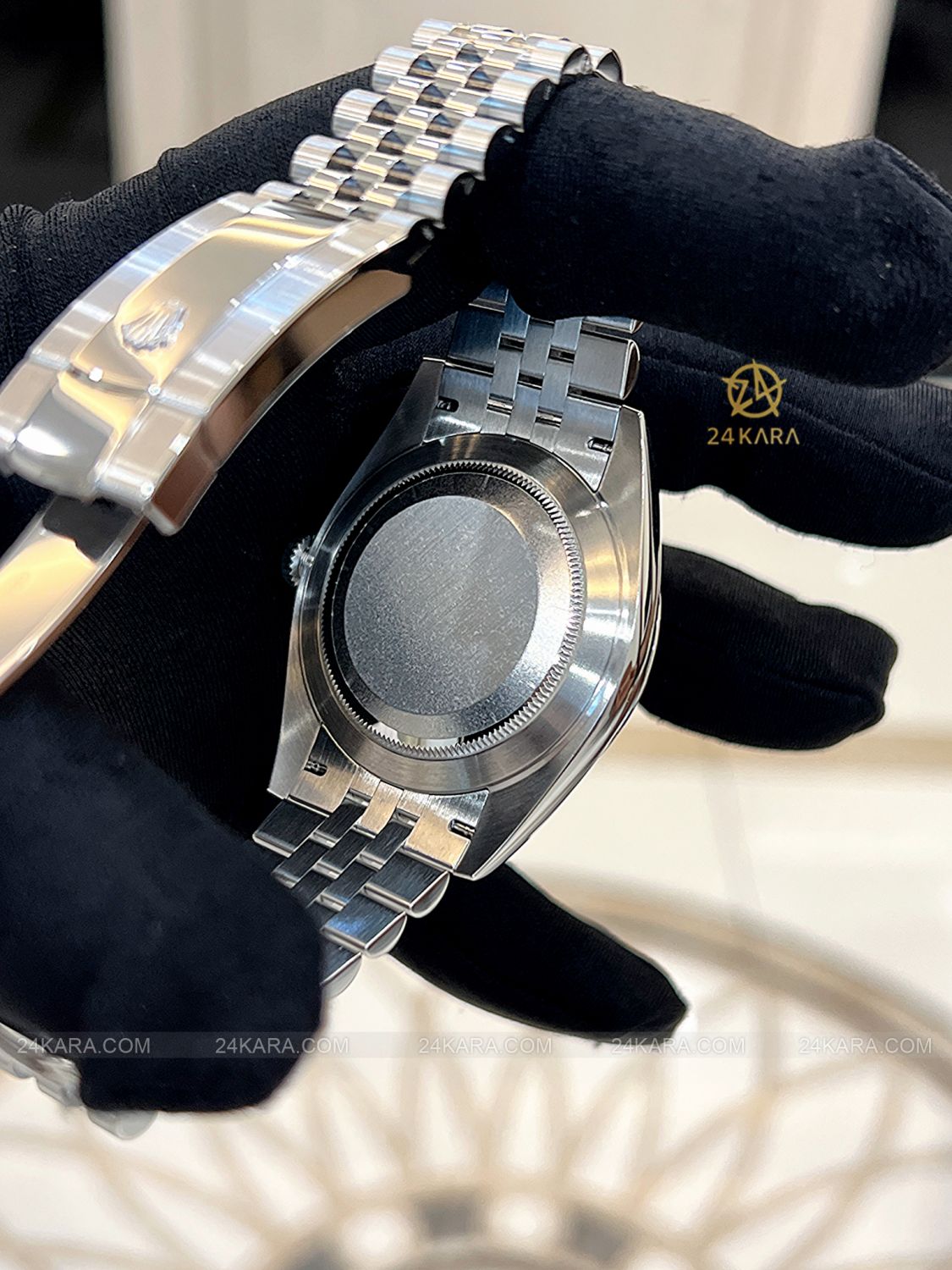 Đồng hồ Rolex Datejust 41 M126334-0016 126334-0016 Vàng Trắng 18ct Mặt xanh sáng Cọc số Kim cương