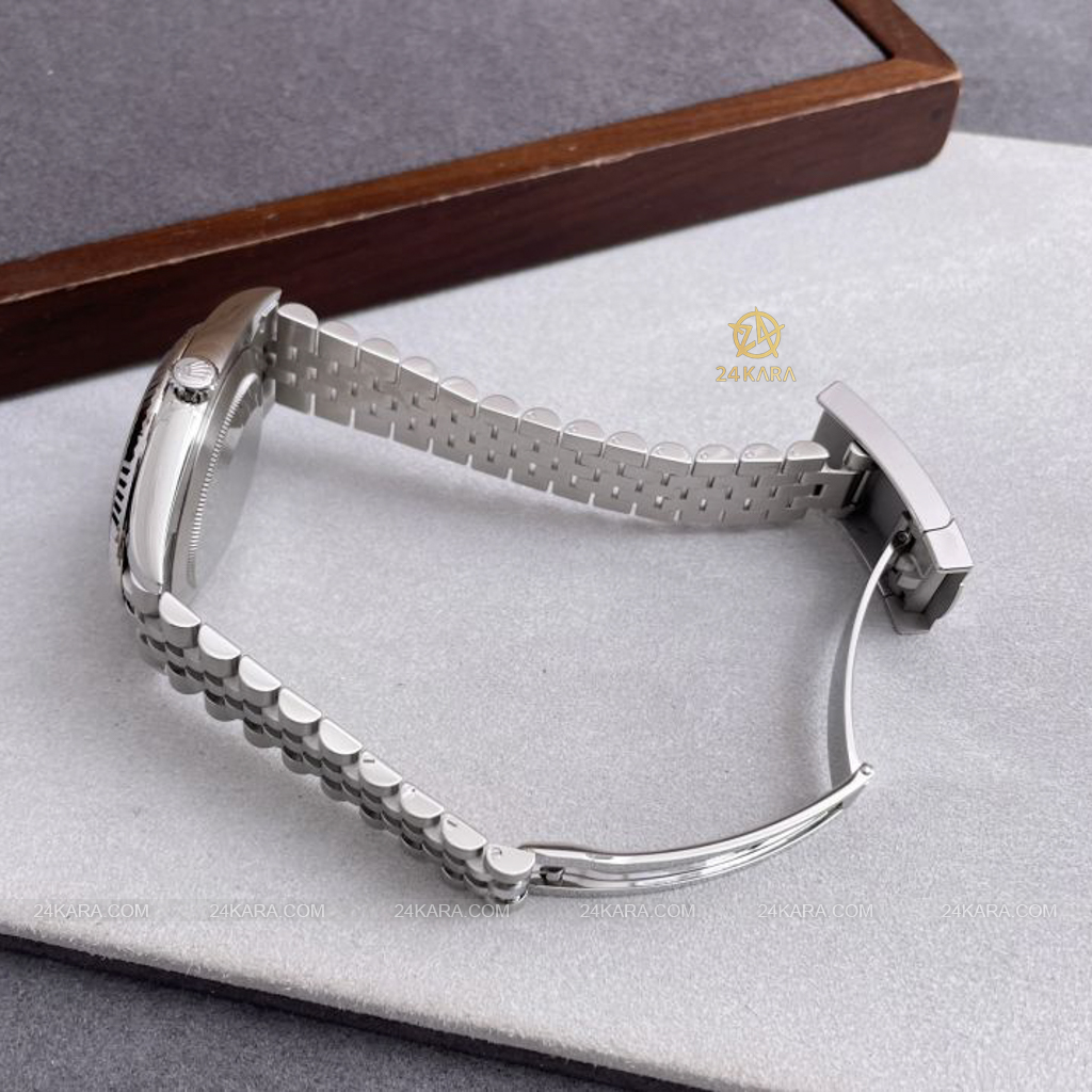 Đồng hồ Rolex Datejust 41 M126334-0016 126334-0016 Vàng Trắng 18ct Mặt xanh sáng Cọc số Kim cương