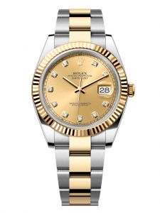 Đồng hồ Rolex Datejust M126333-0011 126333-0011 Oystersteel và vàng vàng, mặt số champagne kim cương