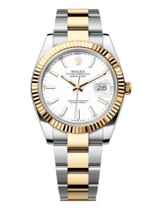 Đồng hồ Rolex Datejust M126333-0015 126333-0015 Oystersteel và vàng vàng mặt số trắng