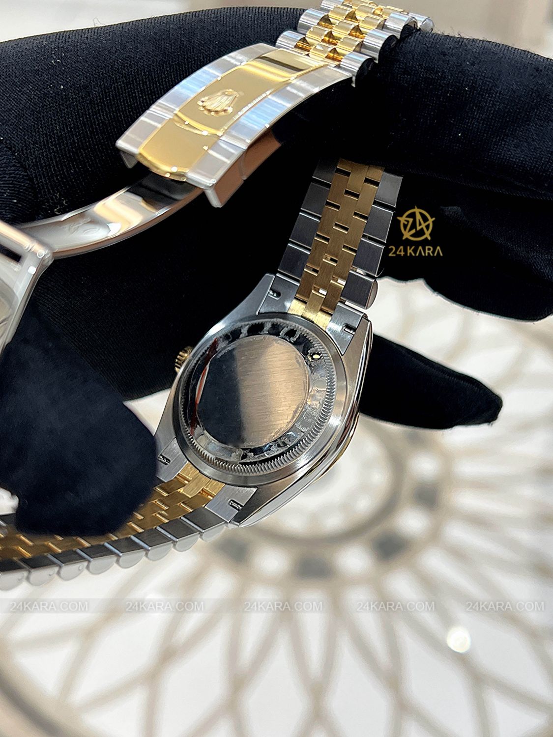 Đồng hồ Rolex Datejust 36 M126233-0015 126233-0015 Demi Vàng Kim Mặt Champagne Cọc Dạ Quang - Unworn