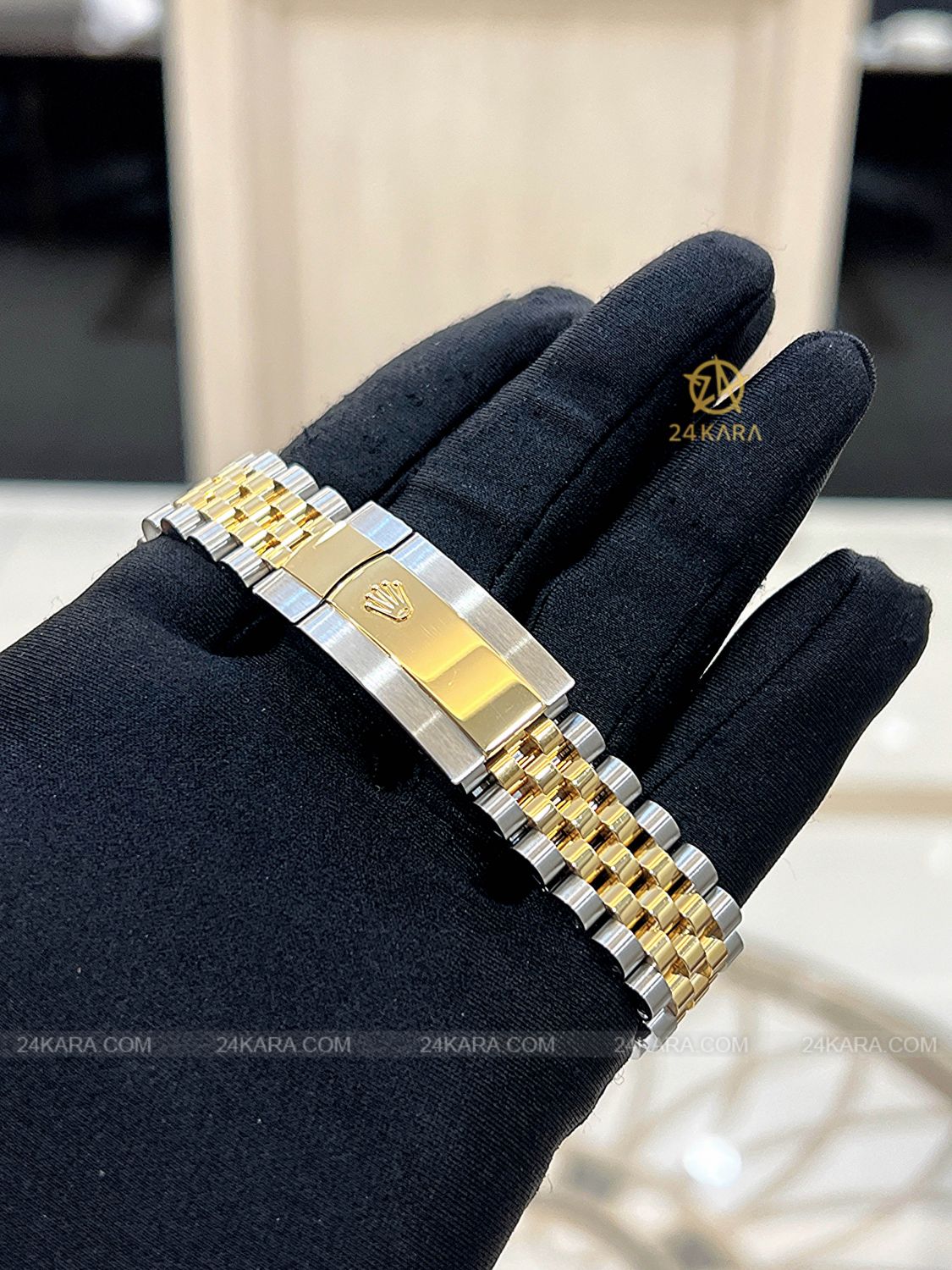 Đồng hồ Rolex Datejust 36 M126233-0015 126233-0015 Demi Vàng Kim Mặt Champagne Cọc Dạ Quang - Unworn