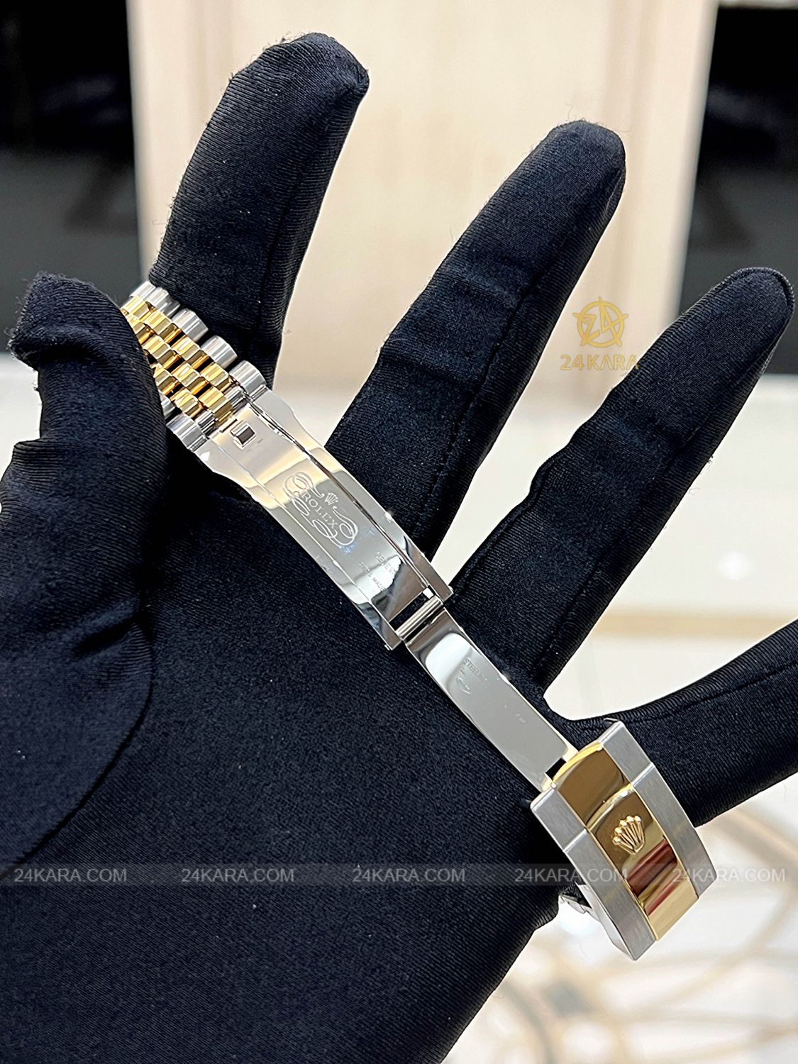 Đồng hồ Rolex Datejust 36 M126233-0015 126233-0015 Demi Vàng Kim Mặt Champagne Cọc Dạ Quang - Unworn