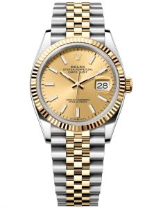 Đồng hồ Rolex Datejust M126233-0015 126233-0015 Oystersteel và vàng vàng, mặt số champagne