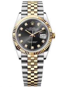 Đồng hồ Rolex Datejust M126233-0021 126233-0021 Oystersteel và vàng vàng, mặt số đen sáng kim cương