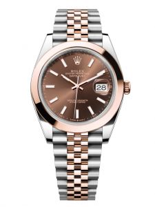 Đồng hồ Rolex Datejust M126301-0002 126301-0002 Oystersteel và vàng Everose mặt số chocolate