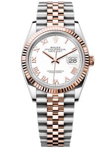 Đồng hồ Rolex Datejust M126231-0015 126231-0015 Oystersteel và vàng Everose, mặt số trắng