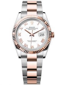 Đồng hồ Rolex Datejust M126231-0016 126231-0016 Oystersteel và vàng Everose, mặt số trắng