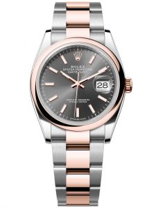 Đồng hồ Rolex Datejust M126201-0014 126201-0014 Oystersteel và vàng Everose mặt số slate