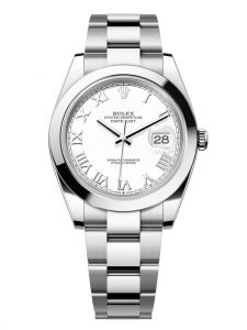 Đồng hồ Rolex Datejust M126300-0015 126300-0015 Oystersteel, mặt số trắng