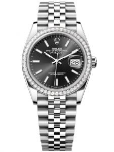 Đồng hồ Rolex Datejust M126284RBR-0007 126284RBR-0007 Oystersteel vàng trắng và kim cương mặt số đen sáng