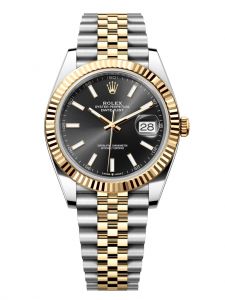 Rolex Datejust 41 M126333-0014 126333-0014 Rolesor Demi Vàng Kim 18ct Mặt đen sáng Cọc vạch dạ quang - Lướt