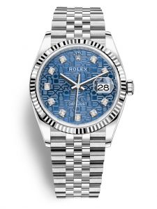 Đồng hồ Rolex Datejust 36 M126234-0011 126234-0011 Thép Oystersteel và Vàng Trắng 18ct Mặt xanh vi tính - Lướt