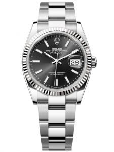 Đồng hồ Rolex Datejust M126234-0016 126234-0016 Oystersteel và vàng trắng mặt số đen sáng