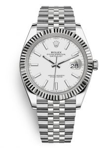 Đồng hồ Rolex Datejust M126334-0010 Oystersteel và vàng trắng, mặt số trắng